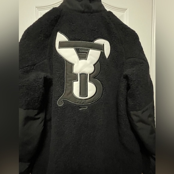 BURBERRY Rabbit Appliqué Fleece Funnel Neck Bomber Jacket - Brand New With Tags - Picture 6 of 11